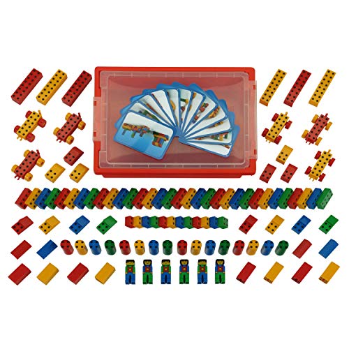 Klein Theo 136 Manetico Spezial Set | 104 Verschiedene Bunte Magnet-Bausteine | 12 Bauanleitungen | Spielzeug für Kinder ab 1 Jahr von Klein