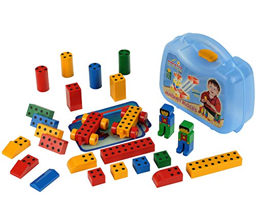 Theo Klein 635 Manetico Basic-Box, mittel | 25 Verschiedene Bunte Magnet-Bausteine | 6 Karten mit Bauanleitungen | Motorikspielzeug | Spielzeug für Kinder ab 1 Jahr Theo Klein 635 Manetico Basic-Box, mittel | 25 Verschiedene Bunte Magnet-Bausteine | 6 Karten mit Bauanleitungen | Motorikspielzeug | Spielzeug für Kinder ab 1 Jahr von Theo Klein