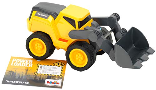 Volvo Power Radlader | Radlader im Maßstab 1:24 | Mit Breiten Reifen und Schaufel mit robusten Gelenken | Maße: 24 cm x 11,5 cm x 11 cm | Spielzeug für Kinder ab 3 Jahren von Klein