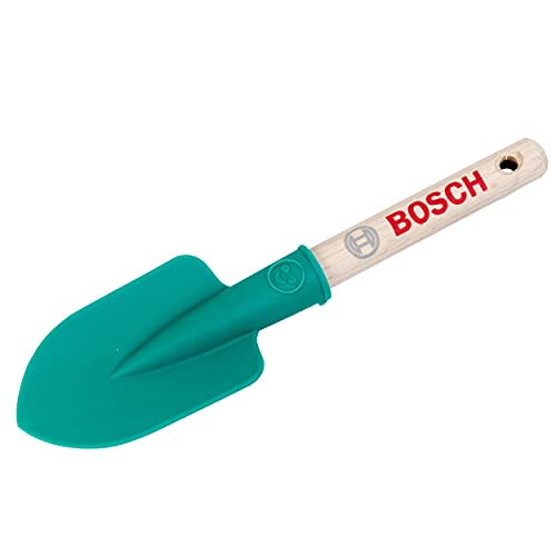 Theo Klein Bosch Handschaufel kurz I Runder, robuster Handspaten I Stabiler Holzgriff I Maße: 22 cm x 6 cm x 2,5 cm I Spielzeug für Kinder ab 3 Jahren von Klein