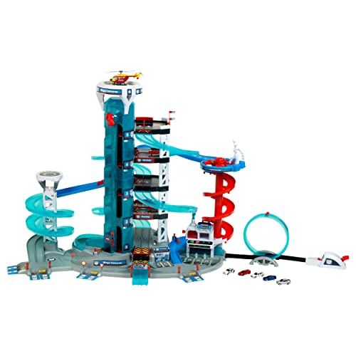 Theo Klein 2820 Bosch Car Service - Mega Universe, Parkhaus mit Licht und Sound, Aufzug, Looping und Spurwechselabfahrt, Inkl. Fahrzeuge, Für Kinder ab 3 Jahren von Theo Klein