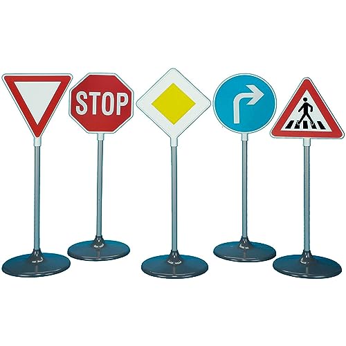 Theo Klein 2980 Verkehrszeichen-Set 5-teilig I Übungszeichen für Verkehrserziehung Kleiner Rad- und Rollerfahrer/innen I Höhe der Verkehrszeichen: ca. 73 cm I Spielzeug für Kinder ab 3 Jahren Theo Klein 2980 Verkehrszeichen-Set 5-teilig I Übungszeichen für Verkehrserziehung Kleiner Rad- und Rollerfahrer/innen I Höhe der Verkehrszeichen: ca. 73 cm I Spielzeug für Kinder ab 3 Jahren von Theo Klein