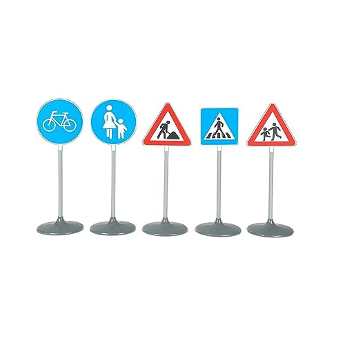 Theo Klein 2993 Verkehrszeichen-Set 5-teilig I Übungszeichen für Verkehrserziehung Kleiner Rad- und Rollerfahrer/innen I Höhe der Verkehrszeichen: ca. 70 cm I Spielzeug für Kinder ab 3 Jahren Theo Klein 2993 Verkehrszeichen-Set 5-teilig I Übungszeichen für Verkehrserziehung Kleiner Rad- und Rollerfahrer/innen I Höhe der Verkehrszeichen: ca. 70 cm I Spielzeug für Kinder ab 3 Jahren von Theo Klein