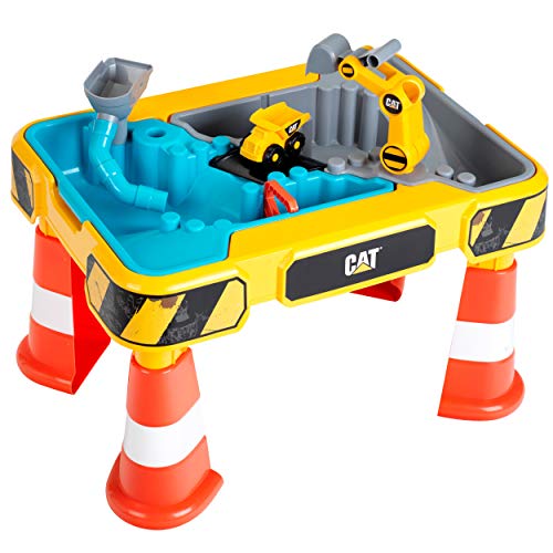 Theo Klein 3242 3237 CAT Sand- und Wasserspieltisch I Mit Baggerarm, Kipper, 2 Rohren, Stoppern und entnehmbaren Becken I Maße: 64 cm x 48 cm x 40 cm I Spielzeug für Kinder ab 18 Monaten Theo Klein 3242 3237 CAT Sand- und Wasserspieltisch I Mit Baggerarm, Kipper, 2 Rohren, Stoppern und entnehmbaren Becken I Maße: 64 cm x 48 cm x 40 cm I Spielzeug für Kinder ab 18 Monaten von Theo Klein