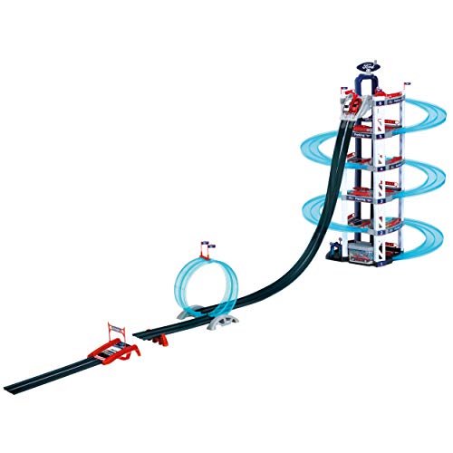Theo Klein 3310 Ford Parkhaus mit 6 Ebenen und Looping I Ein Meter hohe Parkgarage mit Rennrampe, Looping und Sprungschanze I Maße: 250 cm x 55 cm x 100 cm I Spielzeug für Kinder ab 3 Jahren von Theo Klein
