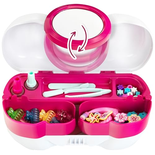 Klein Theo 5220 Frisierkoffer und Nagelstudio, Mit vielen Beauty-Accessoires für Hände und Haare, Spielzeug für Kinder ab 3 Jahren von Klein