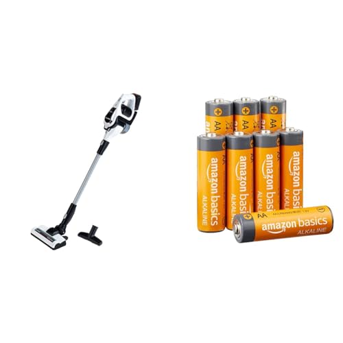Theo Klein 6812 Bosch Unlimited Staubsauger | Mit Saug- und Soundfunktion | Dreh- und entfernbarer Bodendüse | ab 3 Jahren & Amazon Basics AA-Alkalibatterien, leistungsstark, 1,5 V, 8 Stück von Theo Klein