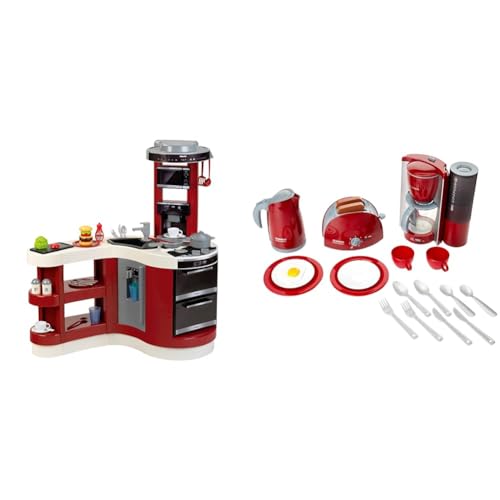 Theo Klein 7101 Miele Küche Wave Spicy, Multicolor & 9564 Bosch Frühstücksset I Küchen-Set bestehend aus Toaster, Kaffemaschine, Wasserrkocher und vielem mehr I Verpackungsmaße: 44,5cm x 13cm x 34cm von Klein