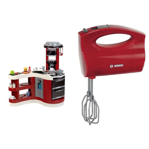 Theo Klein 7101 Miele Küche Wave Spicy, Multicolor & Bosch Handmixer I Batteriebetriebene Mixer mit Sich drehenden Quirls I Maße: 19 cm x 7 cm x 12 cm I Spielzeug für Kinder ab 3 Jahren, Mehrfarbig von Klein