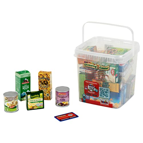 Klein Theo 7209 Große Box gefüllt mit Deutschen Produkten I Mit Schachteln und Dosen für den Kaufladen I Spielzeug für Kinder ab 3 Jahren von Klein
