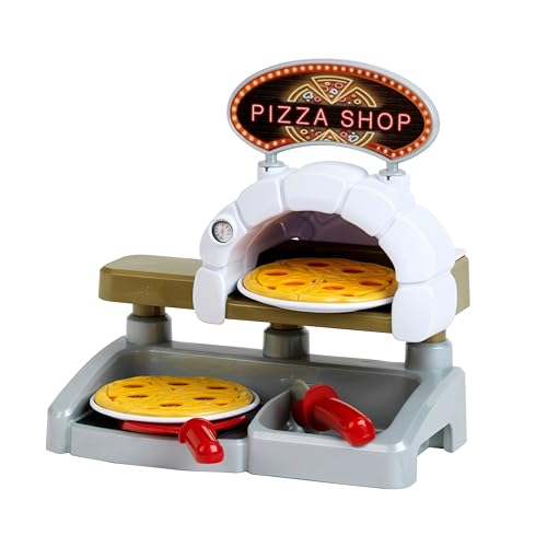 Theo Klein 7337 Pizza Station Kreatives Spielset mit Pizzarad, Teller & Pizzen Spielzeug für Kinder ab 3 Jahren von Theo Klein