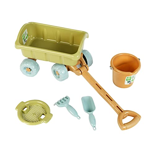 Theo Klein 7660 Klein goes Bio - Bollerwagen mit Eimer Set | Robuster Bollerwagen aus Biokunststoff | Inkl. Eimer, Rechen, Schaufel und Sieb | Spielzeug für Kinder ab 1 Jahr Theo Klein 7660 Klein goes Bio - Bollerwagen mit Eimer Set | Robuster Bollerwagen aus Biokunststoff | Inkl. Eimer, Rechen, Schaufel und Sieb | Spielzeug für Kinder ab 1 Jahr von Theo Klein