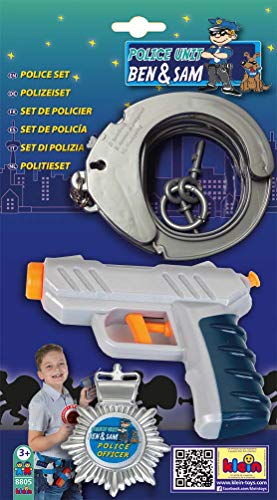 Klein Theo 8805 - Polizei-Set auf Karte, 3-teilig, Spielzeug von Klein