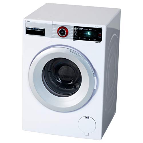 Klein Theo Bosch Waschmaschine | Vier Waschprogramme und Originalgeräusche | Funktioniert mit und ohne Wasser | Spielzeug für Kinder ab 3 Jahren von Klein