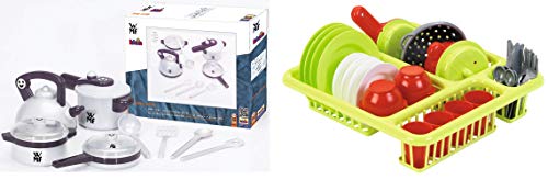 Theo Klein 9430 - WMF Topf-Set für die Kinderküche, Spielzeug & Ecoiffier 8/000608 - Geschirr Garnitur von Theo Klein