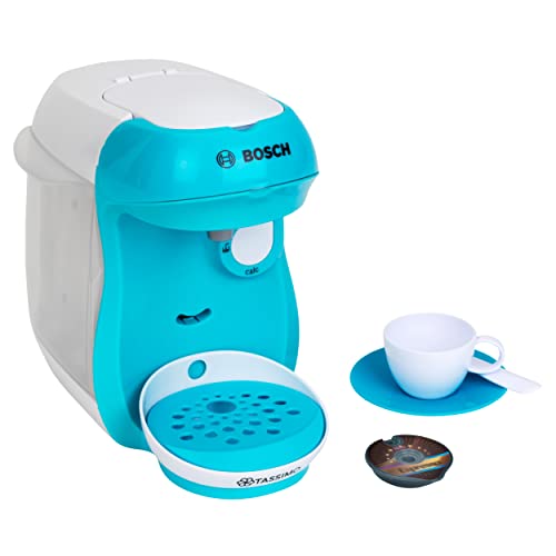 Klein Theo 9520 Bosch Tassimo Happy Kaffeemaschine I Mit Sound, Wassereinfüllmöglichkeit und Wasserdurchlauffunktion I Maße: 20 cm x 16 cm x 20 cm I Spielzeug für Kinder ab 3 Jahren von Klein