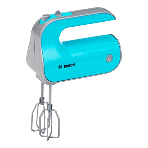 Klein Theo 9524 Bosch Handmixer I Batteriebetriebener Spiel-Mixer mit abnehmbaren Quirls I Inkl. Schalterattrappe I Maße: 19 cm x 7 cm x 12 cm I Spielzeug für Kinder ab 3 Jahren von Klein