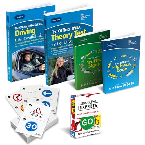 The Highway Code 2024 + Theory Test Book 2024 + DVSA Driving Essential Skills 2024 + Know Your Traffic Signs 2024 + 128 Road Signs Flash Cards 2024 - Driving Instructor Approved von Theory Test Experts