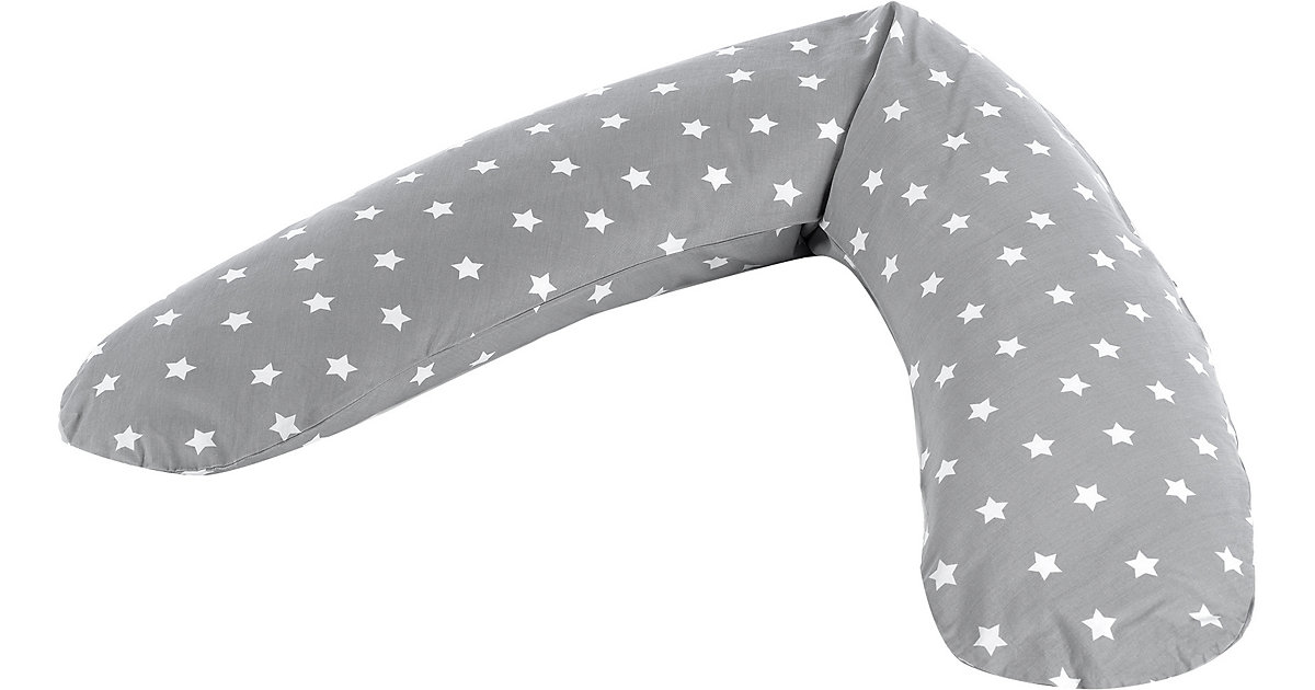 Bezug Stillkissen Komfort 180 cm, Big Stars grau grau/weiß Kinder Bezug Stillkissen Komfort 180 cm, Big Stars grau grau/weiß Kinder von Theraline
