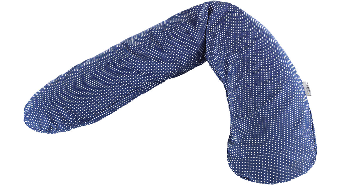 Bezug Stillkissen Original 190 cm, Punkte marine dunkelblau Kinder Bezug Stillkissen Original 190 cm, Punkte marine dunkelblau Kinder von Theraline