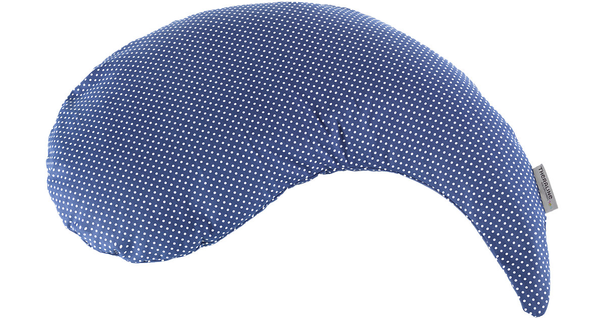 Bezug Stillkissen Yinnie, Punkte marine, 135 cm dunkelblau Kinder Bezug Stillkissen Yinnie, Punkte marine, 135 cm dunkelblau Kinder von Theraline