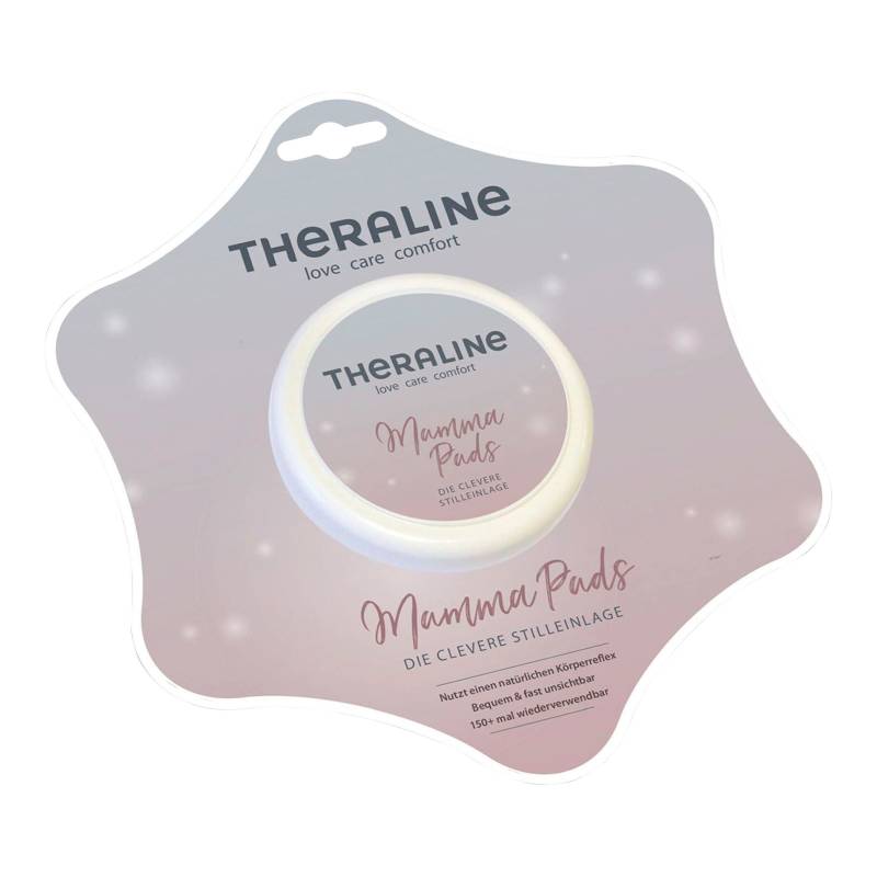 Theraline 2er-Pack Stilleinlagen Mamma Pads Silikon, waschbar von Theraline