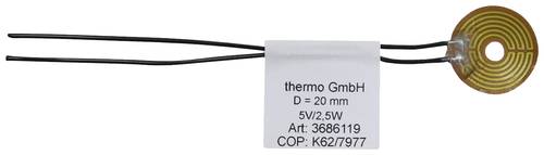 Thermo TECH Polyimid Heizfolie selbstklebend 5V 2.5W Schutzart IPX4 (Ø) 20mm von Thermo TECH