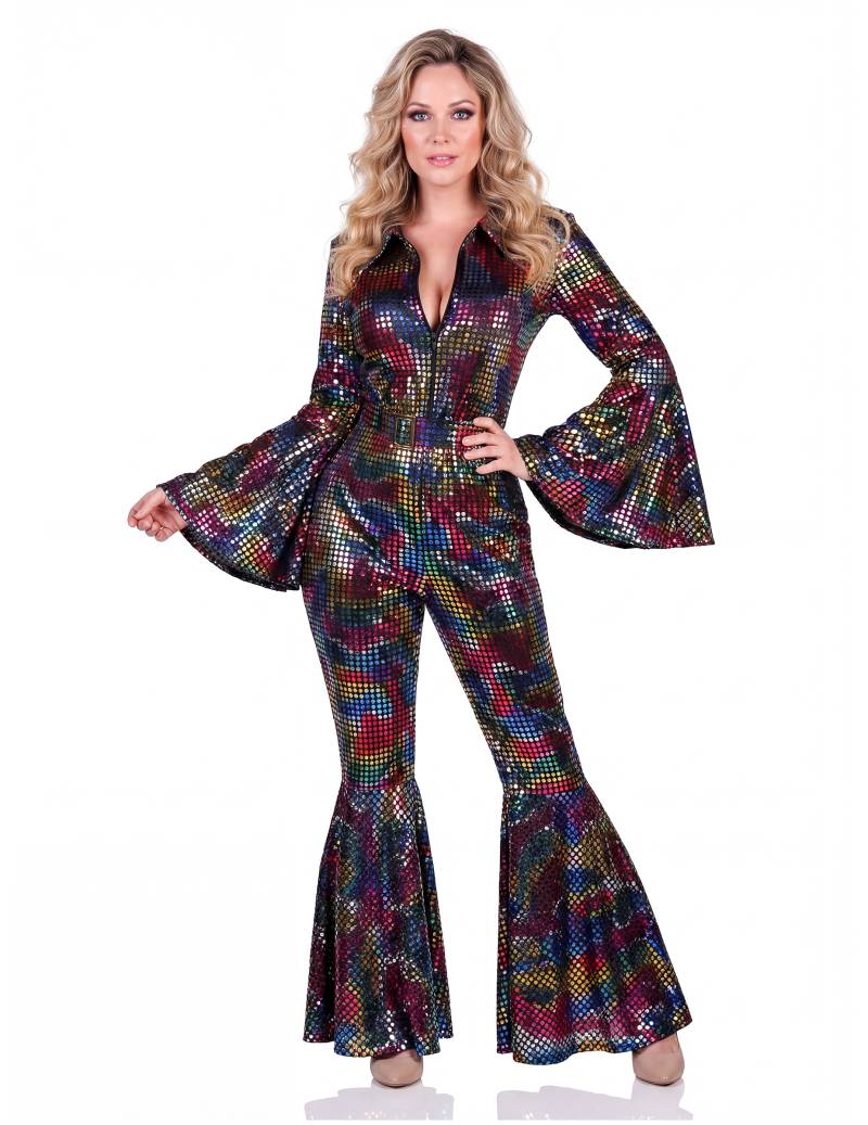 Disco Jumpsuit Damen Bunt  Damen Overall 70er Jahre bunt von Thetru B.V.