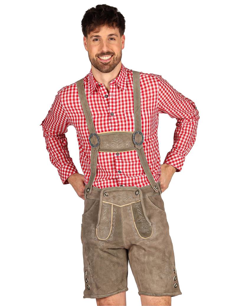 Graue Trachten-Lederhose für Herren Premium Graue Trachten-Lederhose für Herren Premium von Thetru B.V.