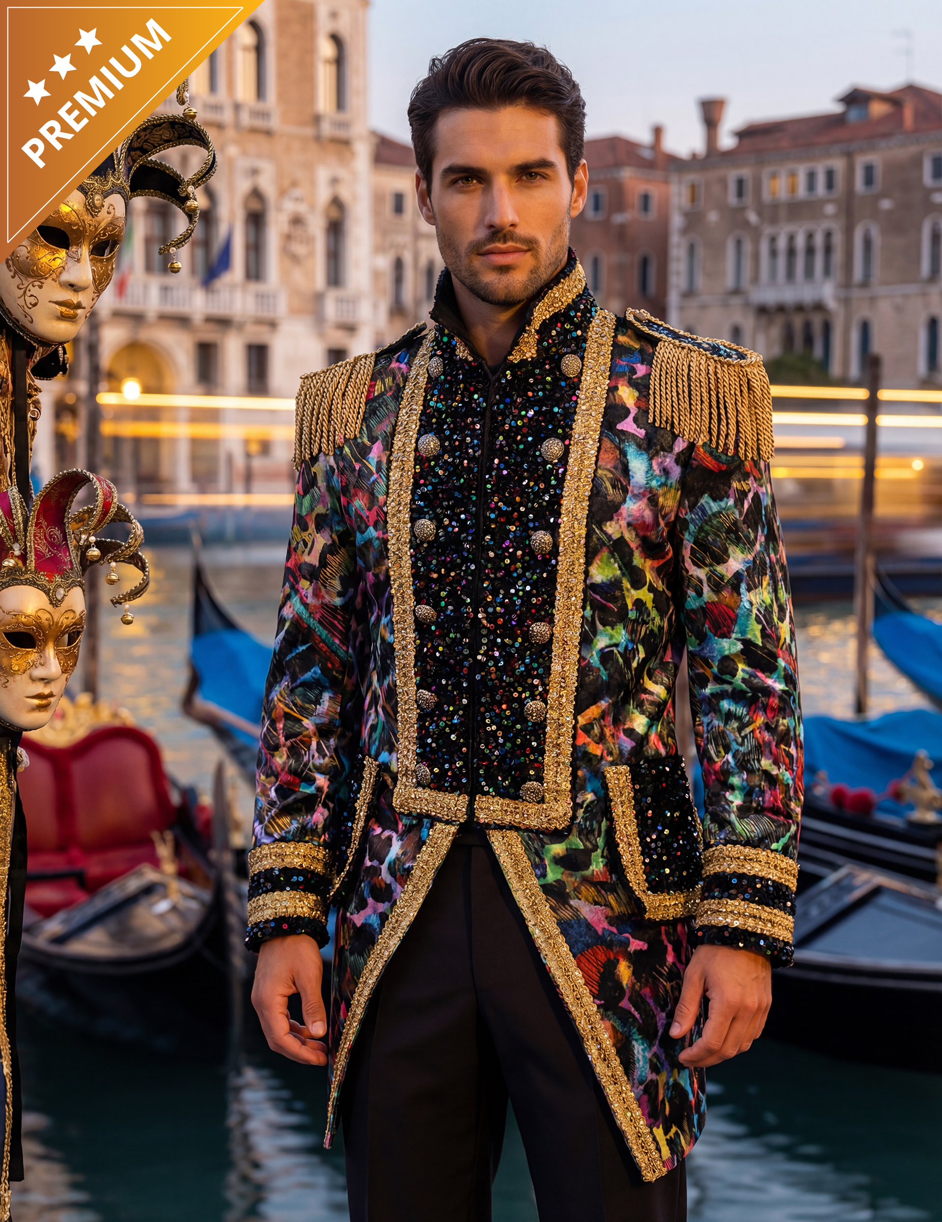 Herren-Karnevalsjacke Neonfarben Herren-Karnevalsjacke Neonfarben von Thetru B.V.