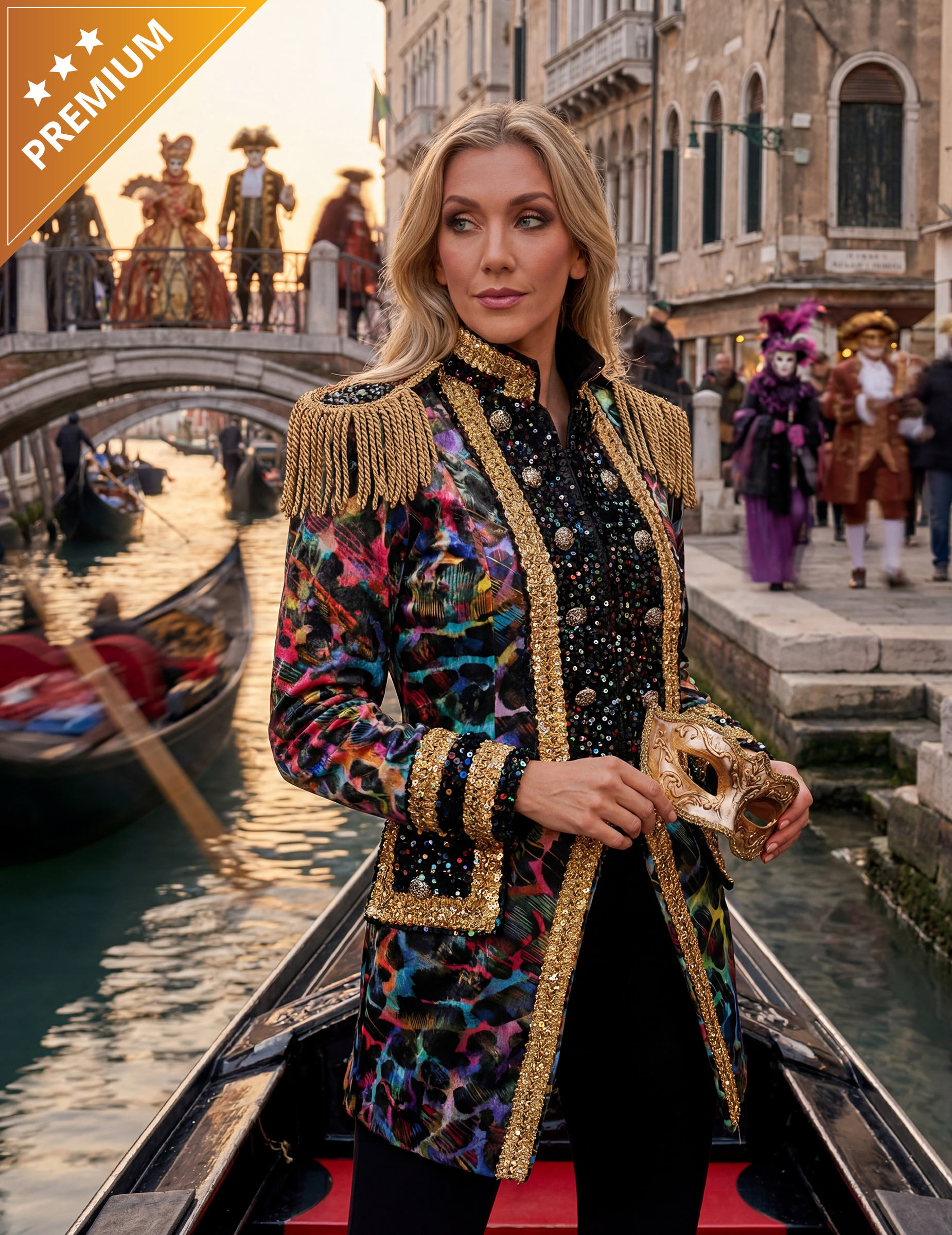 Karnevalsjacke Damen hochwertig Neonfarben von Thetru B.V.