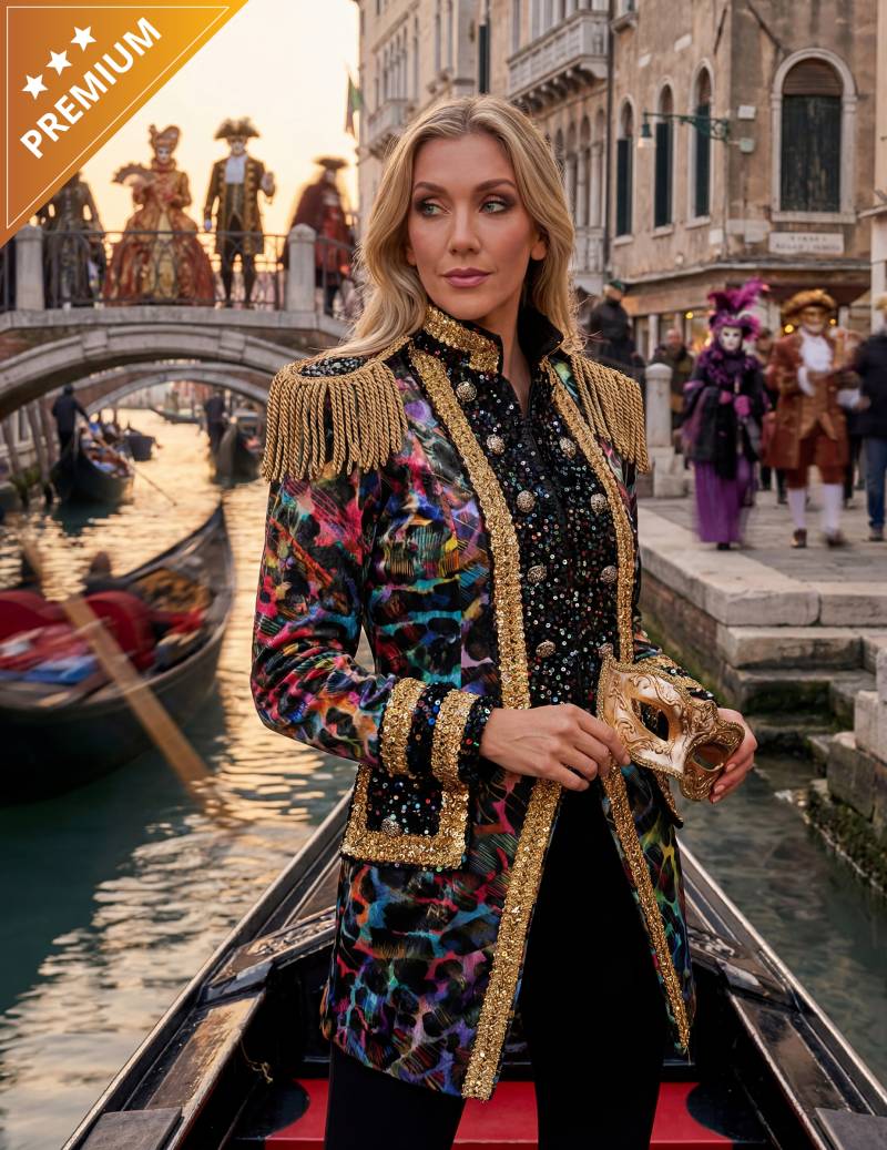 Karnevalsjacke Damen hochwertig Neonfarben von Thetru B.V.