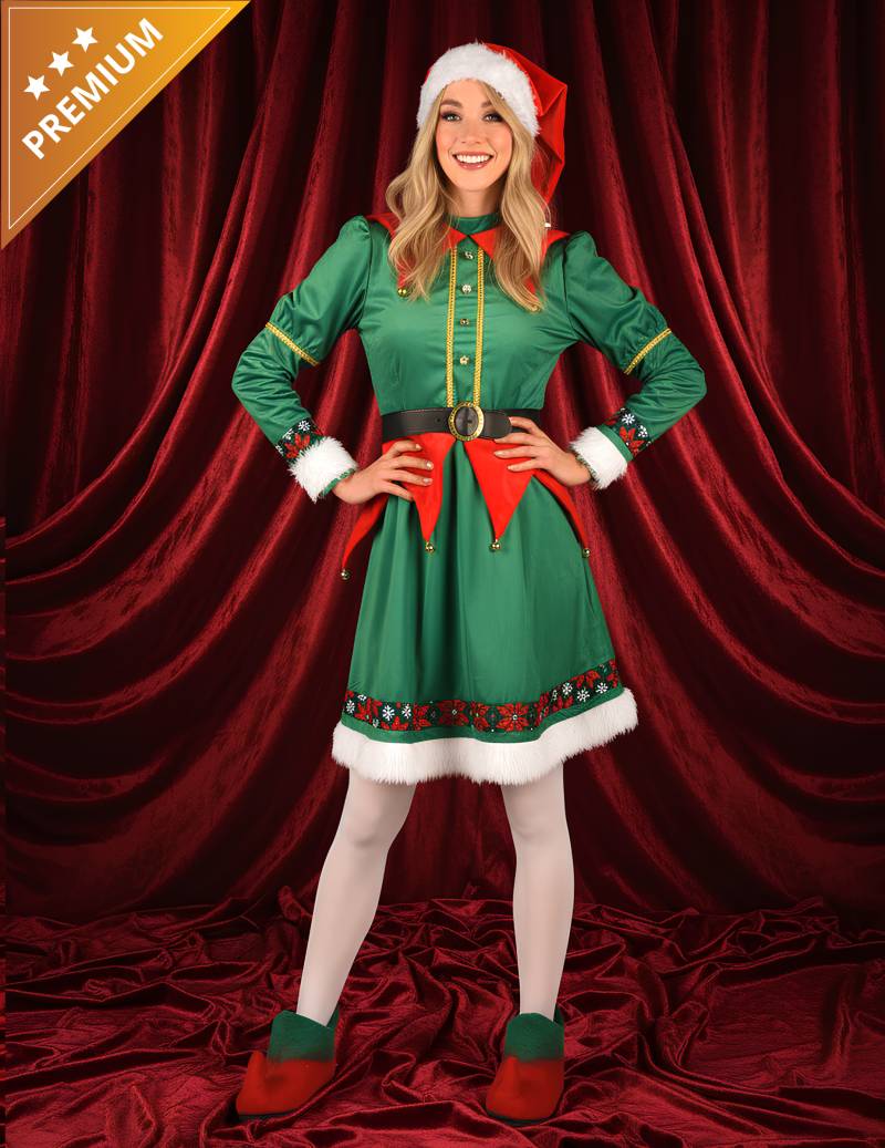 Weihnachtself Damen Kostüm Deluxe Weihnachtself Damen Kostüm Deluxe von Thetru B.V.