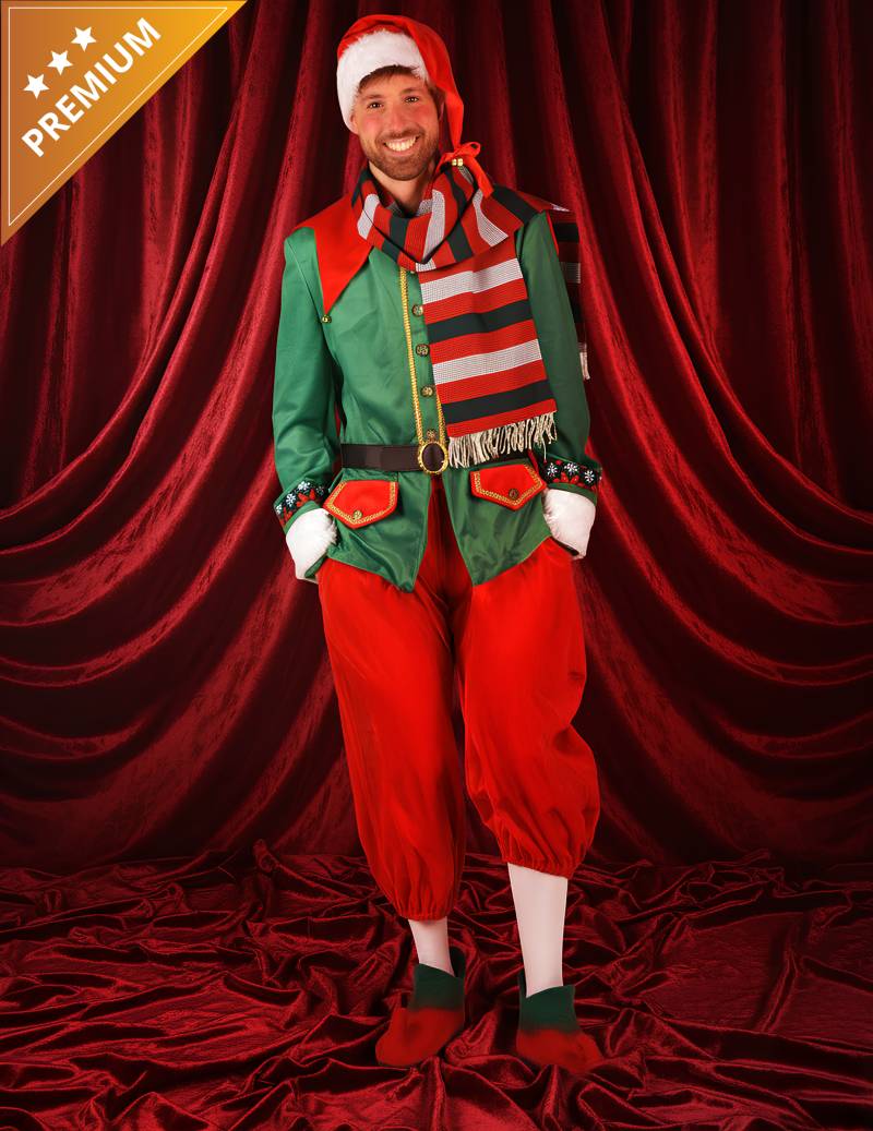 Weihnachtself Kostüm für Herren Deluxe Weihnachtself Kostüm für Herren Deluxe von Thetru B.V.