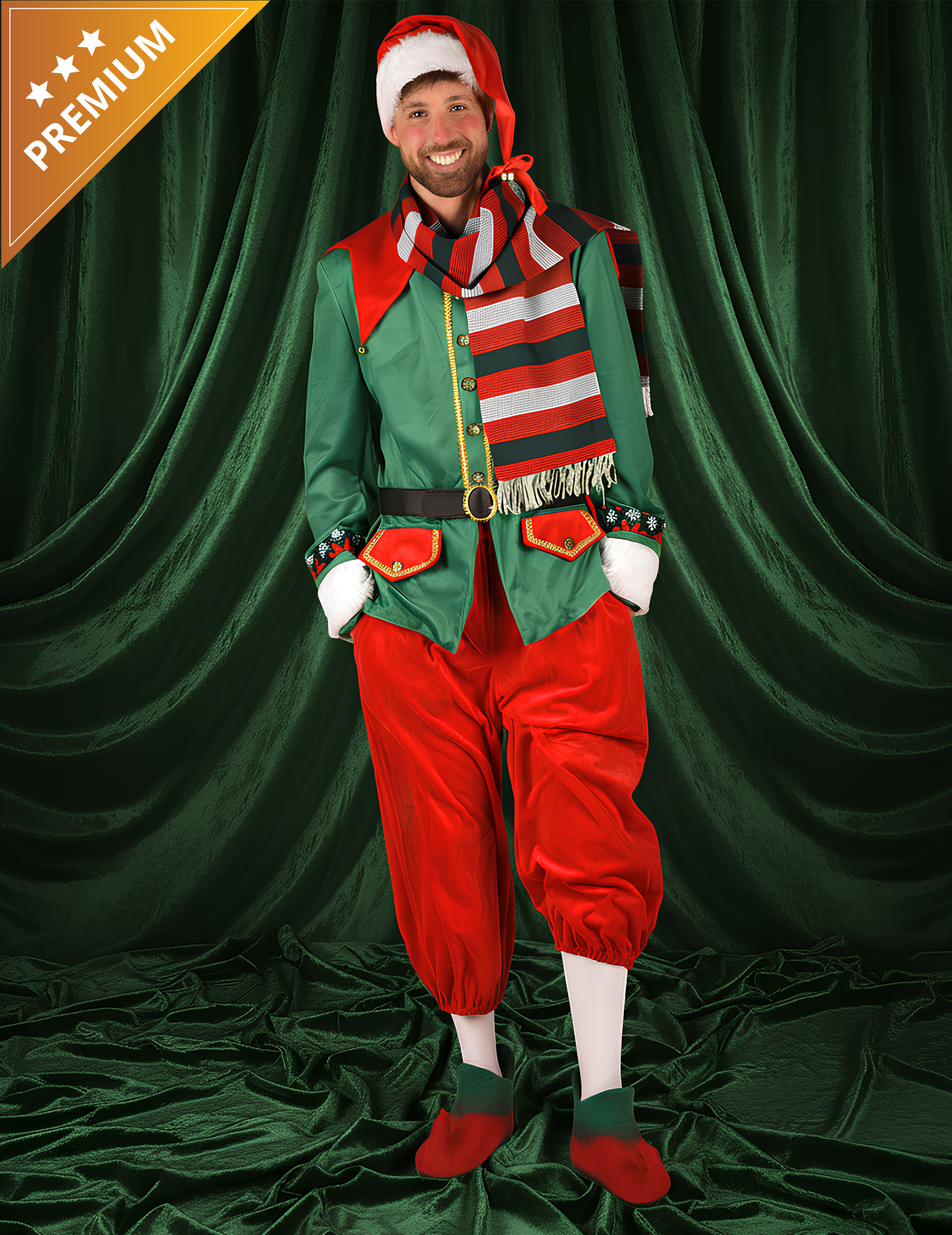 Weihnachtself Kostüm für Herren Deluxe von Thetru B.V.