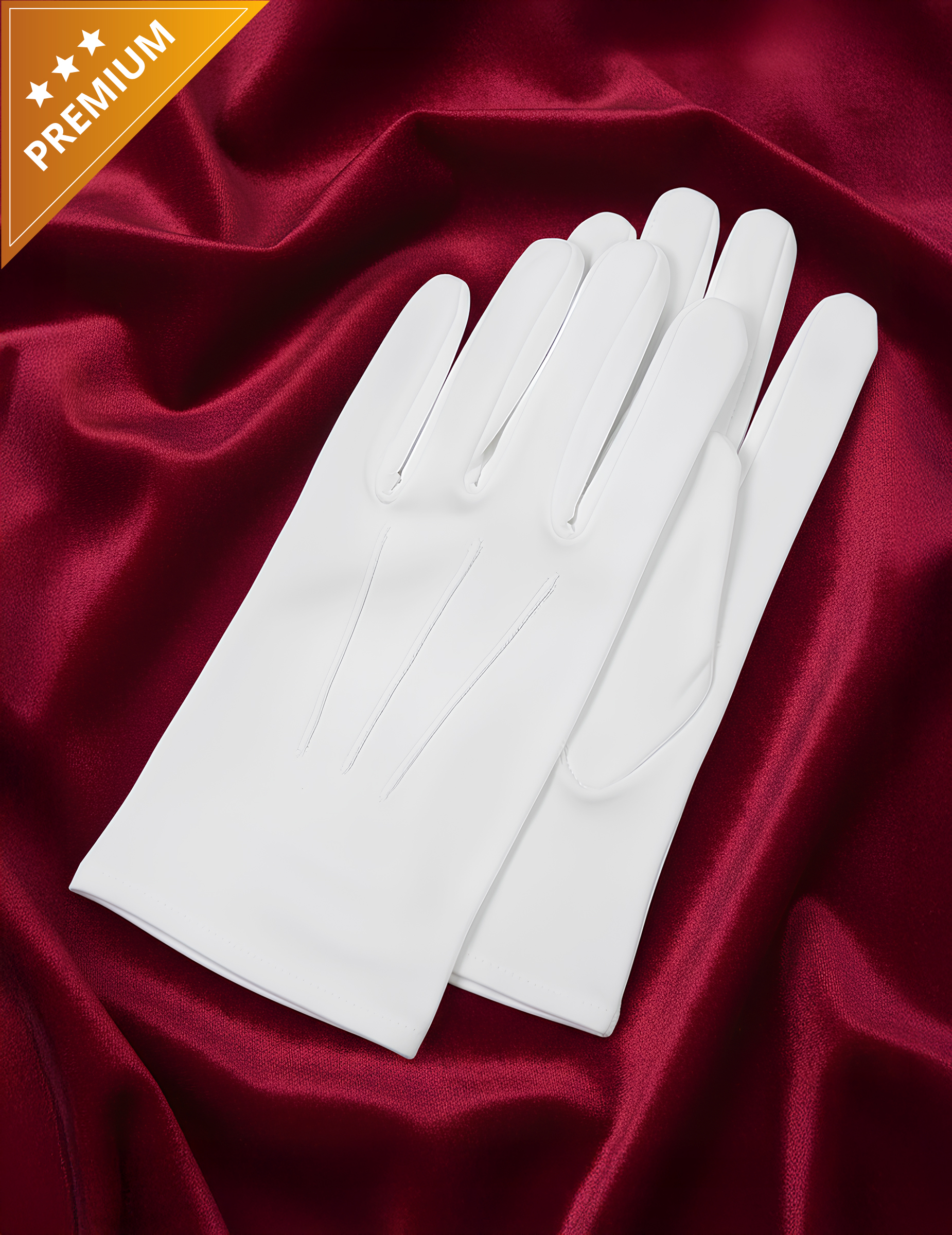 Weihnachtsmann Handschuhe Deluxe Weiß von Thetru B.V.