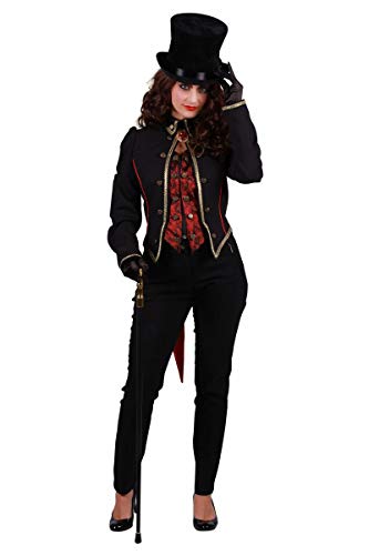 Thetru Damen Kostüm Dracula Vampirin schwarz rot Halloween Fasching Gr. XXL von Thetru