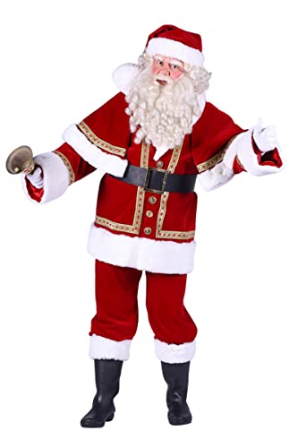 Thetru Herren Kostüm Weihnachtsmann rot weiß Weihnachten Fasching Gr. L von Thetru