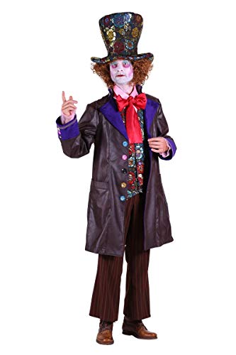 Thetru Herren Kostüm verrückter Hutmacher Clown Karneval Fasching Gr.3XL von Thetru