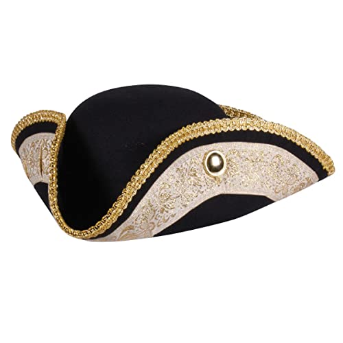 Thetru Kostüm Zubehör Dreispitz Hut schwarz gold Karneval Fasching Gr. 61 Thetru Kostüm Zubehör Dreispitz Hut schwarz gold Karneval Fasching Gr. 61 von Thetru