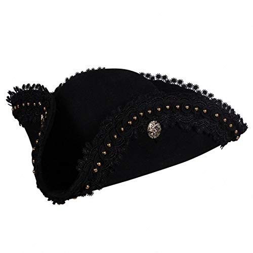 Thetru Kostüm Zubehör Hut Dreispitz Pirat schwarz Karneval Fasching Gr. 59 Thetru Kostüm Zubehör Hut Dreispitz Pirat schwarz Karneval Fasching Gr. 59 von Dttra