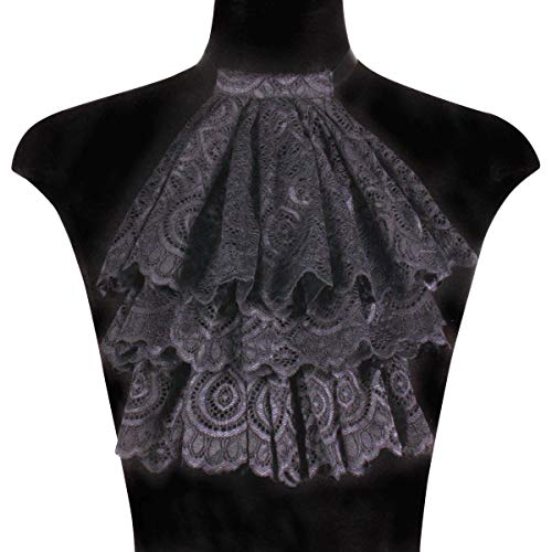 Thetru Kostüm Zubehör Jabot Kragen Brokat schwarz Karneval Fasching Thetru Kostüm Zubehör Jabot Kragen Brokat schwarz Karneval Fasching von Thetru