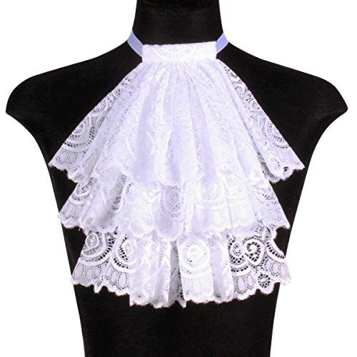 Thetru Kostüm Zubehör Jabot Kragen Brokat weiß Karneval Fasching Thetru Kostüm Zubehör Jabot Kragen Brokat weiß Karneval Fasching von Thetru