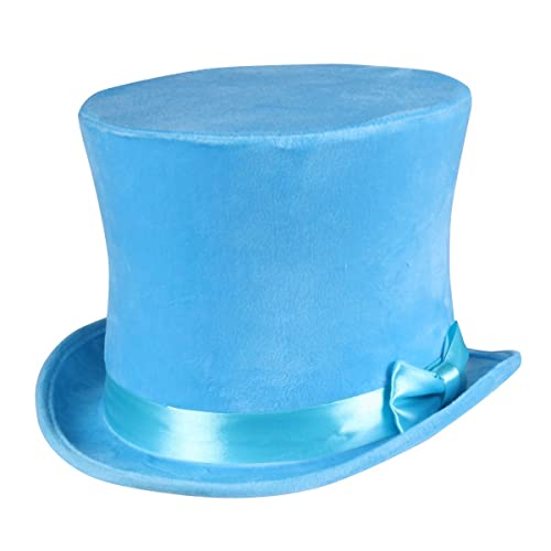 Thetru Kostüm Zubehör Zylinder Hut neon blau Karneval Fasching Gr. 57/58 von Thetru
