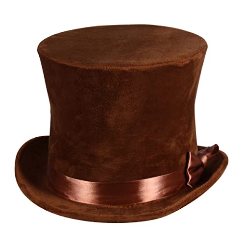 Thetru Kostüm Zubehör Zylinder mit Hutband braun Karneval Fasching Gr. 57/58 Thetru Kostüm Zubehör Zylinder mit Hutband braun Karneval Fasching Gr. 57/58 von Thetru