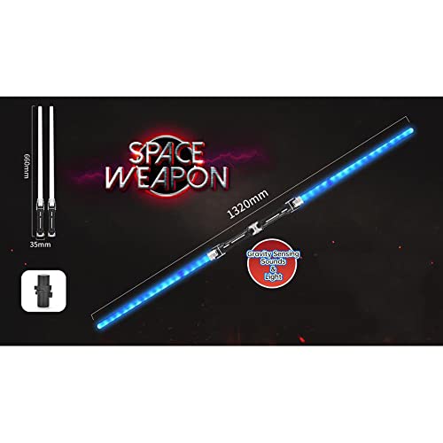 Thetru Lichtschwert Galactica Laserschwert mit Licht und Sound - 2er Set | Blau von Thetru