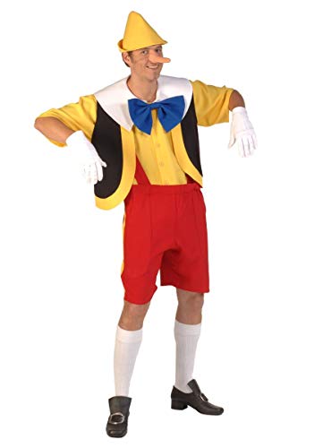 Thetru Pinocchio Kostüm Holzpuppe Fasching Lügner Lange Nase Märchen (L) von Thetru