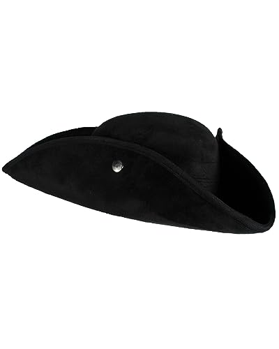 Thetru Piraten Dreispitz Top Colour 60 cm | Schwarz - Seeräuber Hut Erwachsene Thetru Piraten Dreispitz Top Colour 60 cm | Schwarz - Seeräuber Hut Erwachsene von Thetru