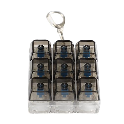 9-Tasten-Tastatur-Klick-Spielzeug, Schlüsselanhänger, mechanische Schalter, Tester für Training und Reisebegleiter 9-Tasten-Tastatur-Klick-Spielzeug, Schlüsselanhänger, mechanische Schalter, Tester für Training und Reisebegleiter von Thewasc