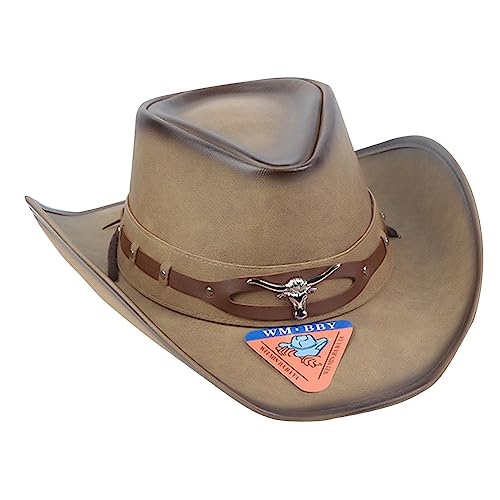 Cowboyhut mit breitem Gürtel für Western-Mottopartys und Festivals, Kostüm, Cosplay, Requisiten, Ornament Cowboyhut mit breitem Gürtel für Western-Mottopartys und Festivals, Kostüm, Cosplay, Requisiten, Ornament von Thewasc
